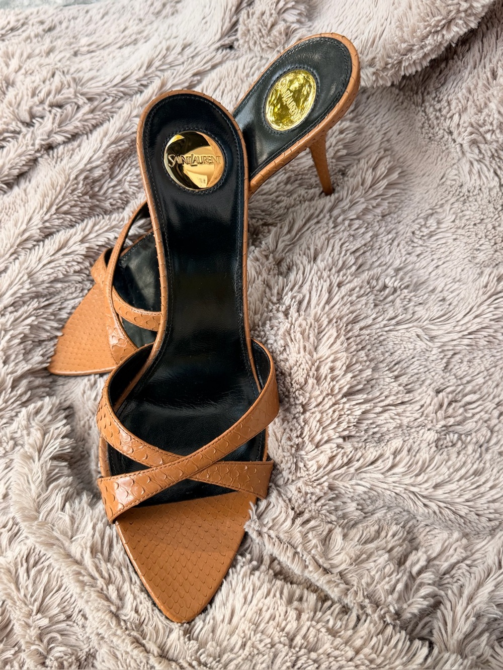 Kirat Snake Mule Sandals - Saint Laurent size 39 - Picture 3 of 8